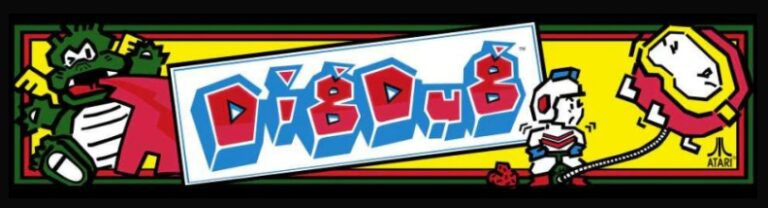 Winona Axe and Arcade 8 marquee digdug