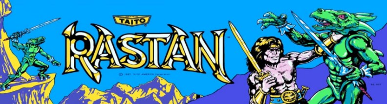 Front Arcade 37 rastan marquee